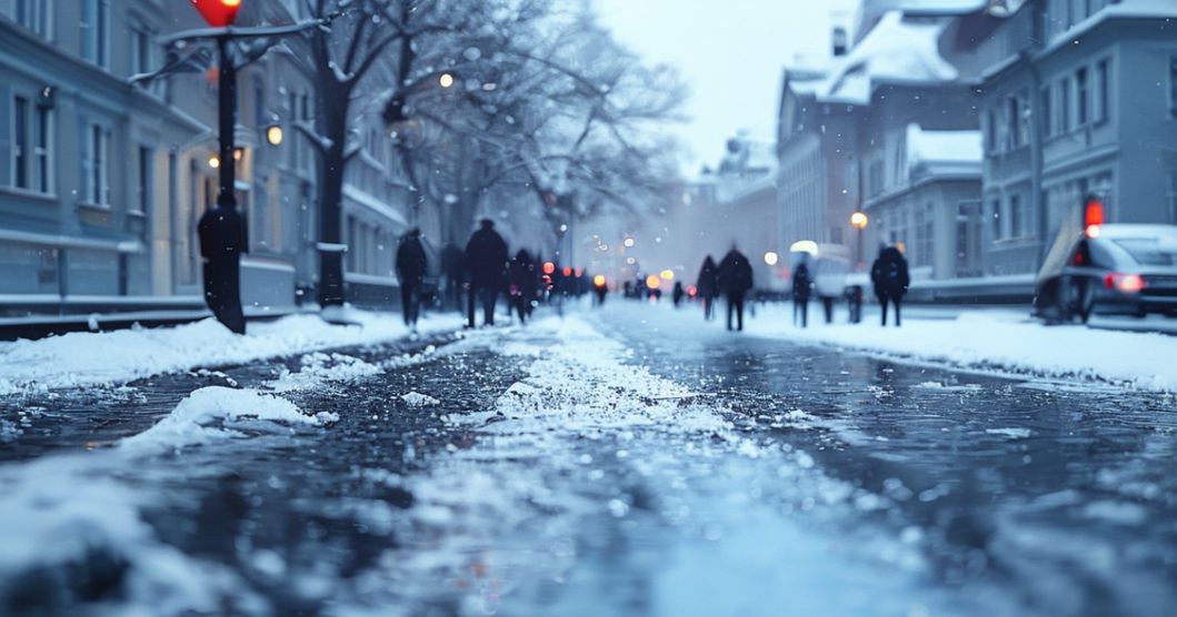 Đức ban bố cảnh báo trơn trượt diện rộng do tuyết và mưa đóng băng