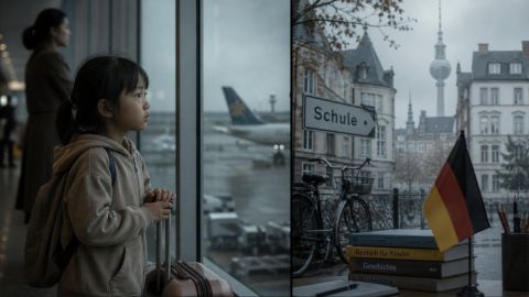 Phía sau tấm vé sang Đức từ nhỏ: cái giá của một tuổi thơ xa mẹ