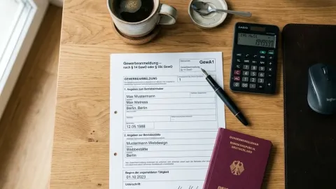 Hướng dẫn chi tiết cách điền form đăng ký Gewerbe (Gewerbeanmeldung) từ A-Z