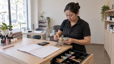 Tiệm Nails dùng offene Ladenkasse: 4 việc cần làm mỗi ngày để quản lý tiền mặt đúng quy định