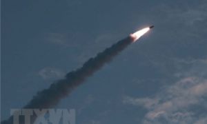 Triều Tiên phóng tên lửa đạn đạo về phía vùng biển phía Đông