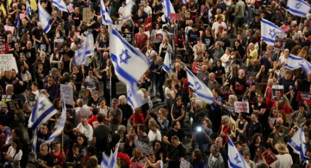 Hàng nghìn người Israel biểu tình yêu cầu giải cứu con tin
