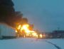 Ukraine tấn công đốt cháy sân bay và nhà máy lọc dầu của Nga