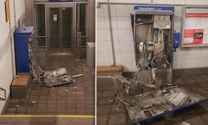 Bremerhaven: Cho nổ máy bán vé tự động để lấy tiền