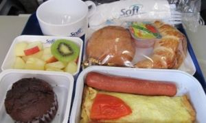 Những món ăn tồi tệ được phục vụ trên máy bay