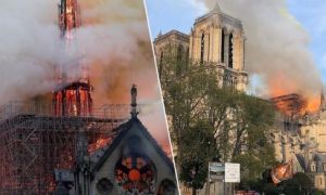 Pháp chìm trong biển lửa: Nhà thờ Đức Bà hơn 850 tuổi ở Paris sụp đổ