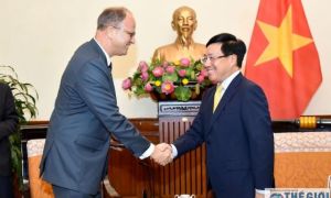 Phó Thủ tướng Phạm Bình Minh tiếp Đại sứ Đức Christian Berger chào từ biệt