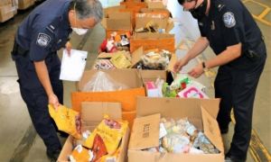 Quan Thuế Mỹ tịch thu 20 ngàn pound thực phẩm hư nhập từ Trung Quốc