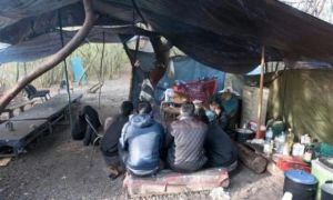 Bên trong lán trại giữa rừng nước Pháp của người Việt di cư