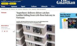 The Guardian: Tài xế 'siêu anh hùng', một loạt báo Trung Quốc đưa tin