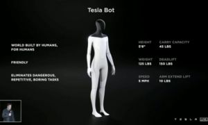 Elon Musk công bố robot giống người Tesla Bot