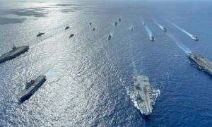 Mỹ triển khai hàng loạt tàu chiến, tăng cường hoạt động ở Biển Đông