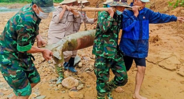 Phát hiện 2 quả bom hơn 500kg ở Quảng Trị, một quả vẫn chưa thể di dời