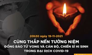 Cùng thắp nến tưởng niệm 23.400 đồng bào đã mất trong dịch COVID-19