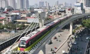 Chạy thử tàu metro Nhổn - ga Hà Nội tốc độ tối đa 80km/h