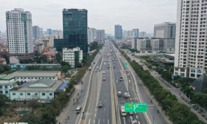 Chính thức thông xe hệ thống đường dẫn lên xuống cầu cạn dài nhất Hà Nội