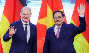 Thủ tướng Phạm Minh Chính đón và hội đàm với Thủ tướng Đức Olaf Scholz
