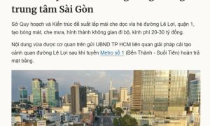 Đề xuất ngớ ngẩn: Lắp mái che chống nắng đường trung tâm Sài Gòn!