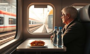 Quyền lợi hành khách của Deutsche Bahn: được cung cấp đồ ăn và thức uống miễn...