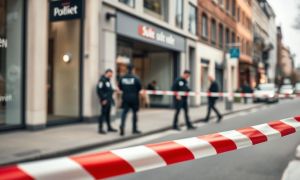Cảnh sát Düsseldorf bắn trọng thương một người đàn ông cầm súng gần cửa hàng...
