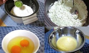 Làm bánh bông lan trà xanh cực dễ bằng nồi cơm điện