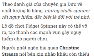 Hải quan Đức bắt giữ 35 tấn trò chơi spinner từ Trung Quốc, cảnh sát cảnh báo...