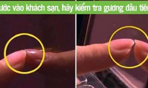 Vào khách sạn đặt tay lên gương mà thấy như thế này, bạn hãy trả phòng ngay...