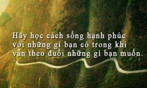 Hạnh phúc luôn ở cuối con đường, thành công cũng ở cuối con đường