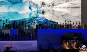 Giải nhiệt trong quán bar làm từ băng tại Berlin, Đức