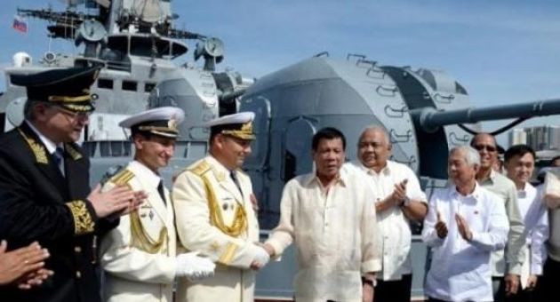Tàu chiến Nga đến Philippines giữa lúc căng thẳng ở Biển Đông