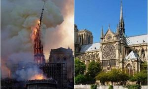 Cảnh tượng bên trong nhà thờ Đức Bà Paris sau vụ cháy