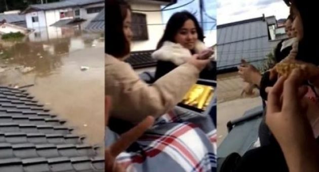 Bão Hagibis làm ngập nhà, 7 cô gái Việt ở Nhật trốn kịp lên nóc ngồi ăn mỳ tôm