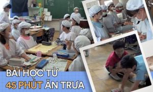 Tận mắt chứng kiến giờ ăn trưa của trẻ em Nhật Bản để thấy các bé đã học được...