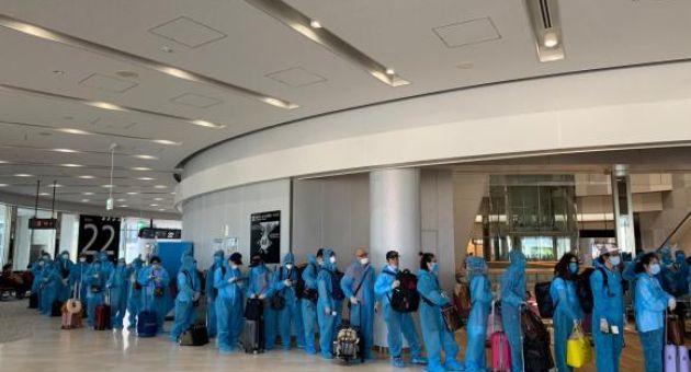 Thêm 342 công dân Việt Nam từ Nhật Bản về nước an toàn