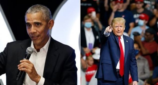 Ông Trump tức giận đáp trả phát ngôn của bà Obama: 'Nhờ chồng bà tôi mới ở đây'