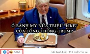 Bức ảnh ông Trump ăn bánh mì “kiểu“ Việt gây bão, hút hơn nửa triệu like chỉ...