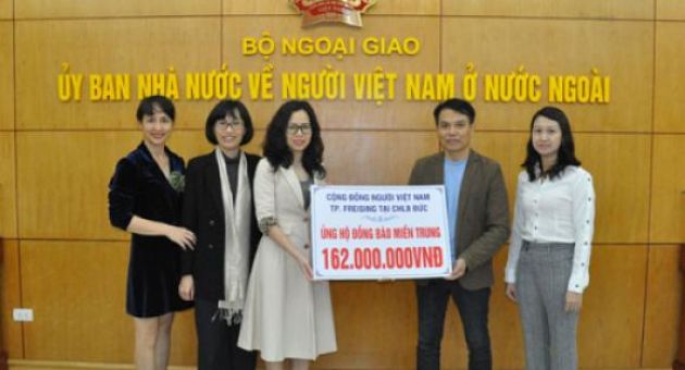Cộng đồng người Việt tại thành phố Freising, CHLB Đức ủng hộ đồng bào miền Trung