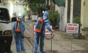 Xét nghiệm hơn 1.000 người dân một chung cư Hà Nội