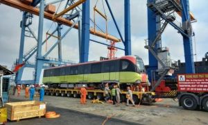 Đoàn tàu metro thứ 3 từ Pháp về Hà Nội tối nay 21-2
