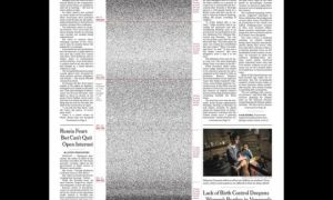 Trang nhất gần 500.000 chấm đen gây “sốc” của báo Mỹ New York Times