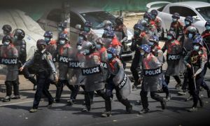 An ninh Myanmar lùng sục xuyên đêm để bắt người biểu tình chống lệnh giới nghiêm