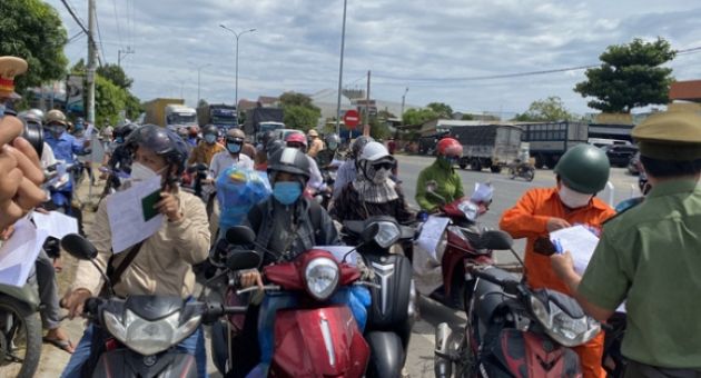 Người từ Đà Nẵng về Quảng Nam đã tiêm đủ vắc xin chỉ tự theo dõi sức khỏe 7 ngày