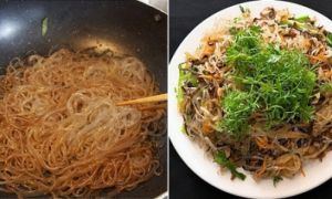 Cách xào miến không dính vẫn giữ được độ dai ngon