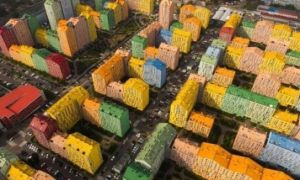 Thị trấn rực rỡ sắc màu như trong phim để thu hút người đến ở