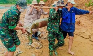 Phát hiện 2 quả bom hơn 500kg ở Quảng Trị, một quả vẫn chưa thể di dời