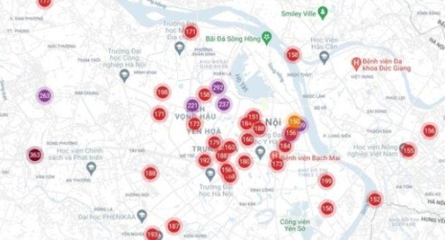 Hà Nội đặc quánh sương mù và bụi bẩn, ô nhiễm không khí chạm ngưỡng báo động