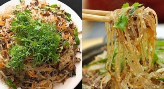 Bí quyết xào miến giòn dai, không dính cứ dọn ra là hết veo