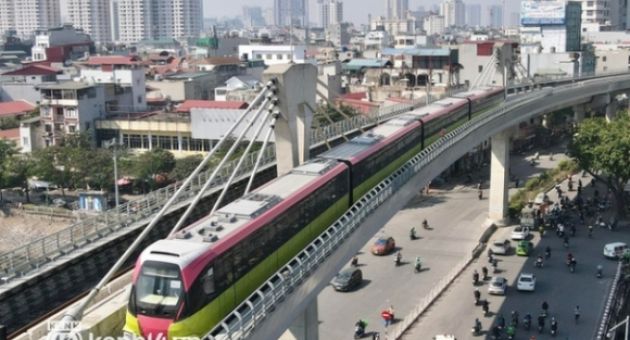 Chạy thử tàu metro Nhổn - ga Hà Nội tốc độ tối đa 80km/h