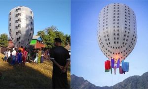 ‘Vật thể lạ’ rơi ở Phú Thọ là khí cầu từ Myanmar sang
