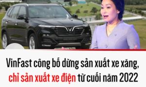VinFast bất ngờ công bố dừng sản xuất xe xăng từ cuối năm 2022